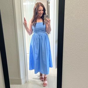 Abercrombie & Fitch Blue Midi Dress